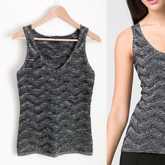Le château chevron black metallic tank top - Picture 1 of 7